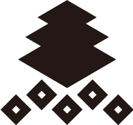 三階菱に五つ釘抜(三好長慶)